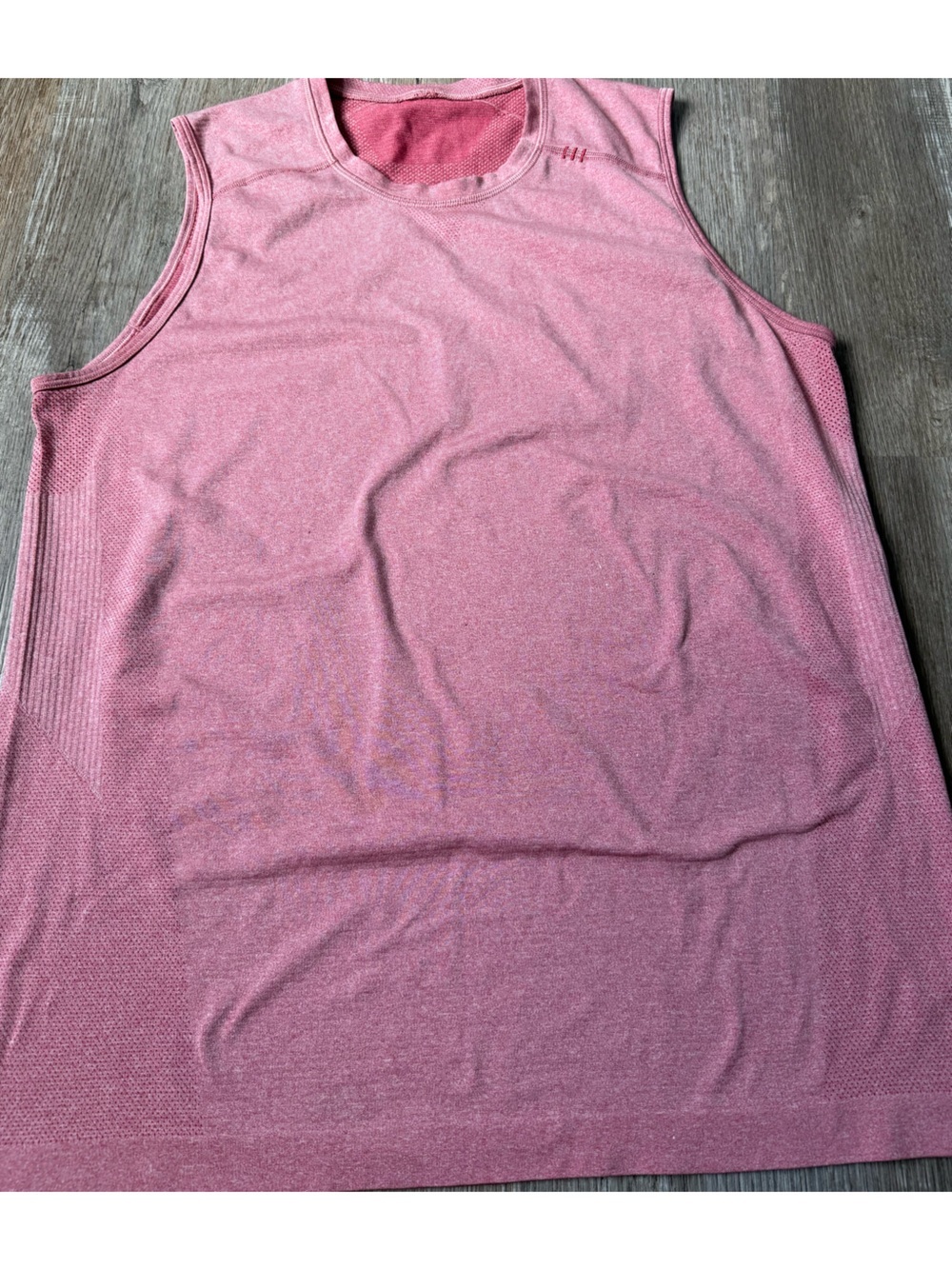 Lululemon Workout Tank Top Running Tank Breathable Vented Red Pink Size L - Picture 2 of 8